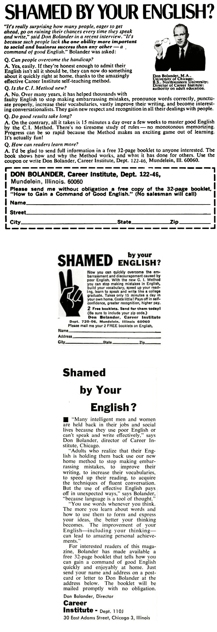 50 Year Advertisement