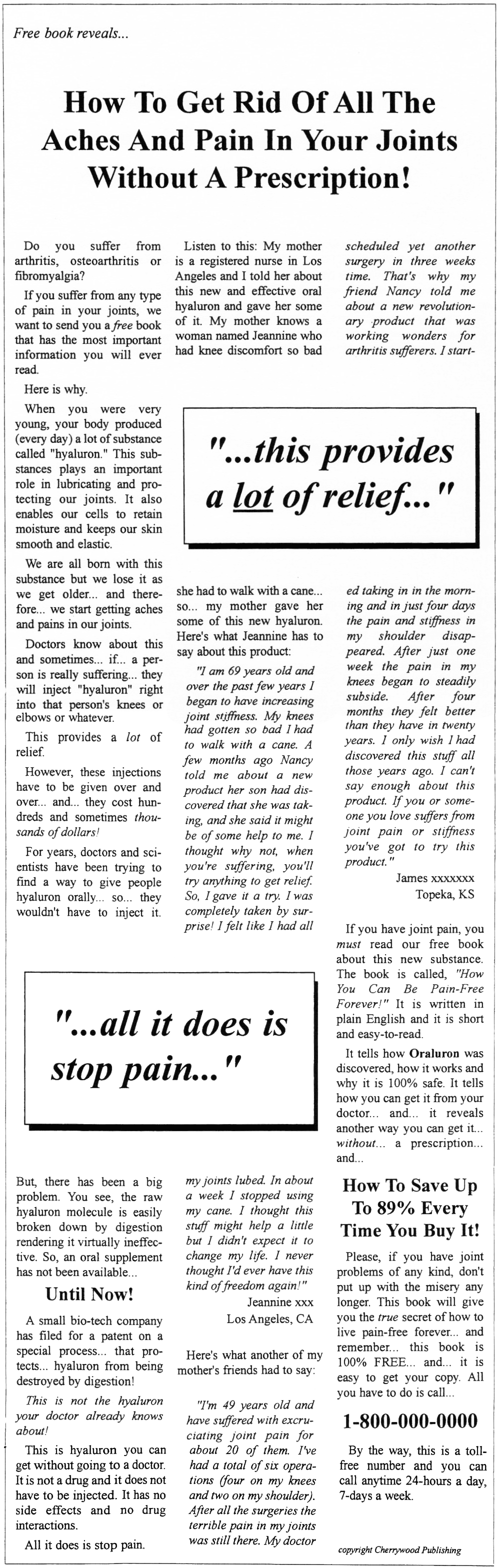 Aches Pains Without Prescription Gary Halbert